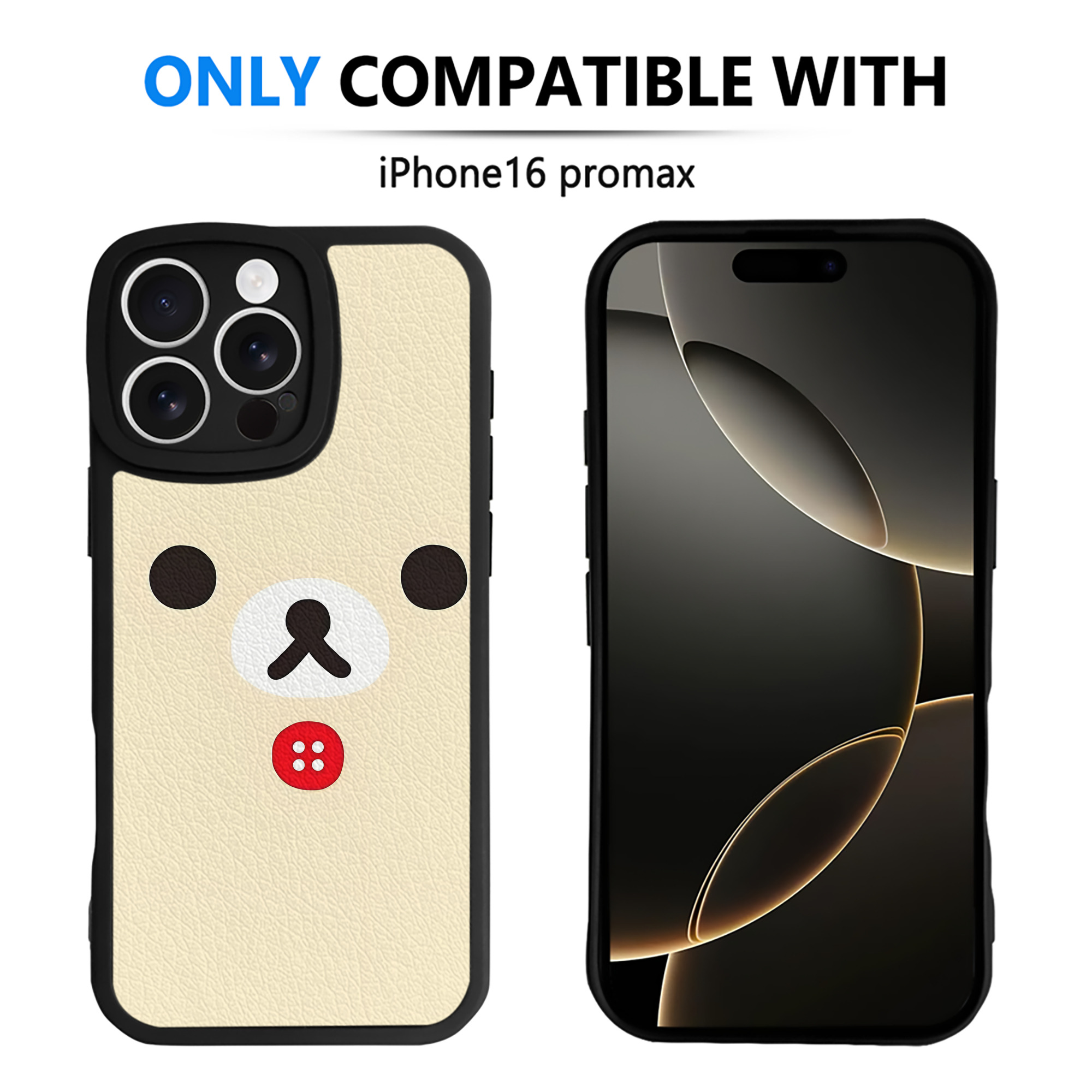 （画像用） リラックマ リラックマ キイロイトリ Rilakkuma Korilakkuma Kiiroitori 【iPhone 16シリーズ対応】シリコンスマホケース（レザー調） 材質：シリコン